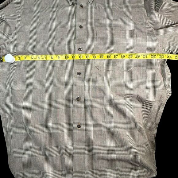 Pendleton Canterbury Cloth Shirt Plaid Button Down Merino Wool Blend Men's Large - Picture 15 of 16